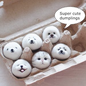 wool felt poke dumpling steamer diy handmade material package poke needle non finished wool felt dol