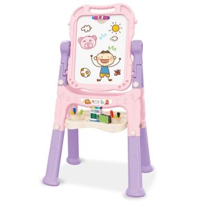 magnetic double sided long legs blackboard magnetic drawing board stand writing board for kids