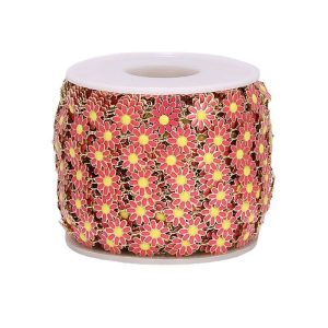 gold color stainless steel colorful enamel flower chains for diy jewelry making bracelets findings necklaces craft accessories