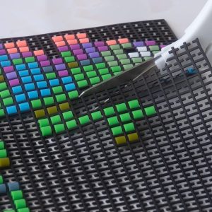 diy perler bead art kit – 2000 beads, grid & frame – develop creativity and focus in kids with fun projects