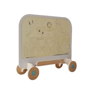 2 in 1 baby bookshelf wooden children's picture book shelf painting board storage shelf